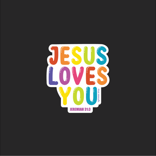 Jesus Loves You Sticker