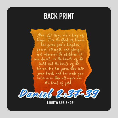 Babylon Women's Christian T-Shirt – Daniel 2:37-39 – back print