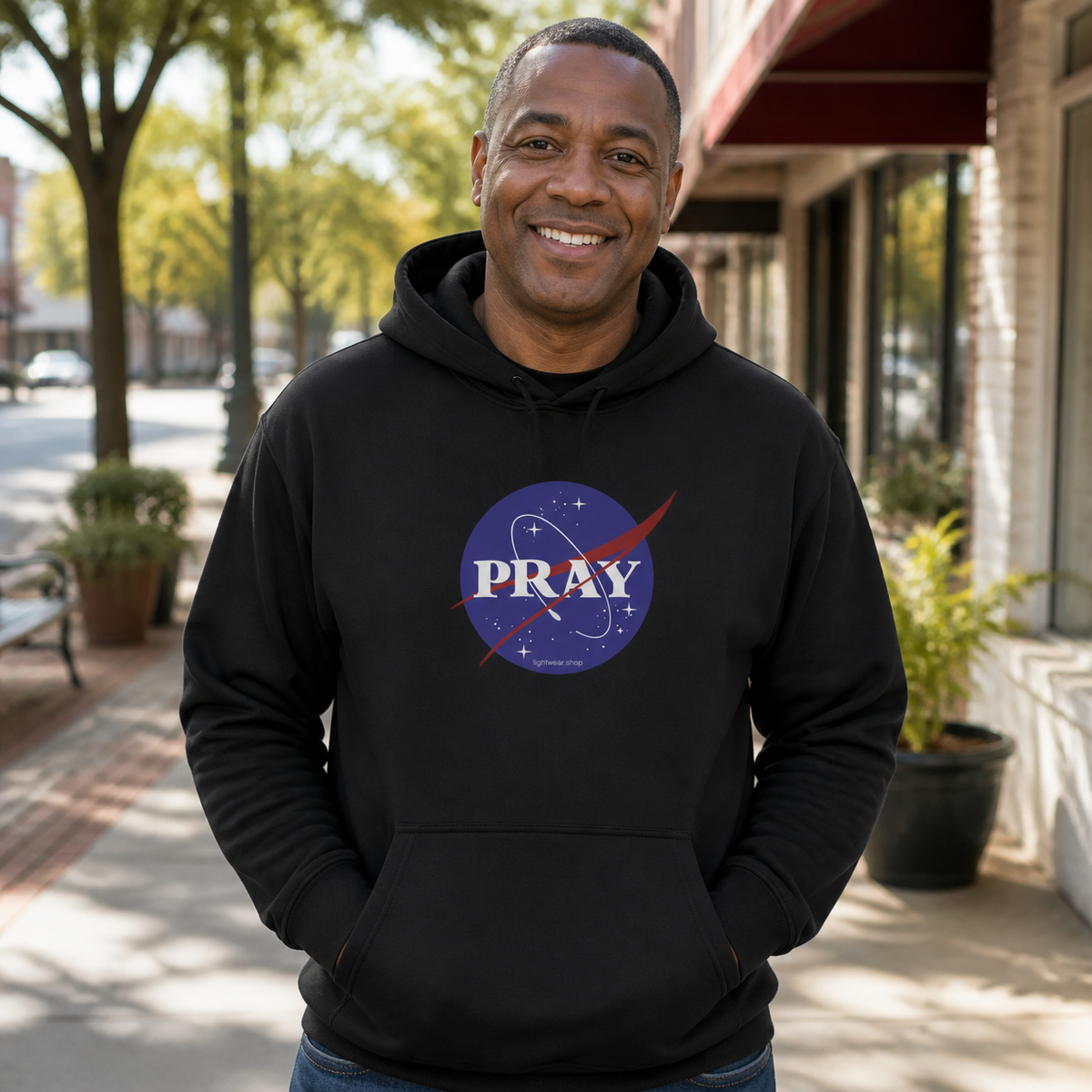 Pray Christian Hoodie – Black